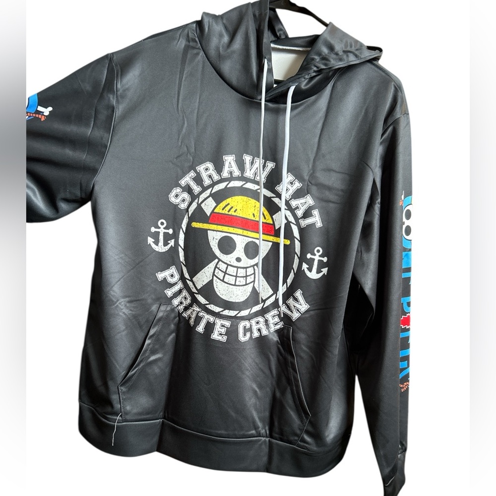 One Piece Black Straw Hat Pirate Crew Hoodie